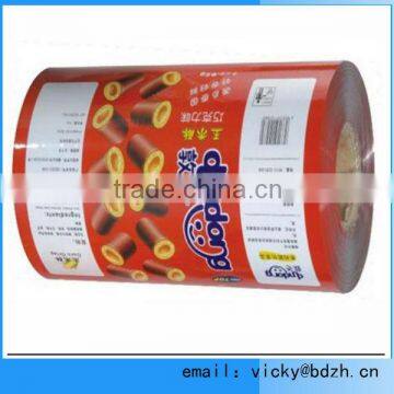 Automatic roll film packaging film for biscuit sachet