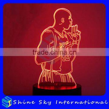 Customizable 7 Colors Light Flashing LED Night Light Creative Acrylic Decoration Night Light For Halloween Christmas photo-6