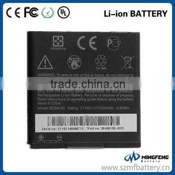 2015 hot selling batteries BG58100 bateri mobile For HTC Sensation G14 S560 G17 X515m X515d