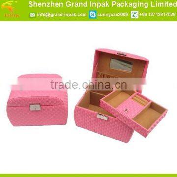 Custom multi-drawer Jewelry Cosmetic gift box with mirrow