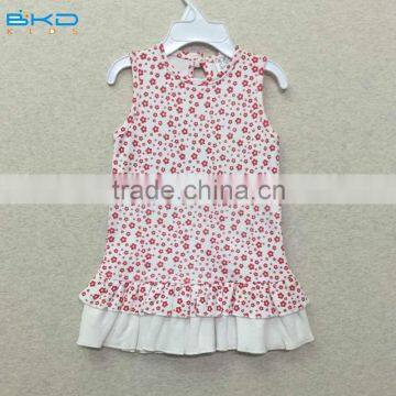 BKD all over printing sleeveless baby dress