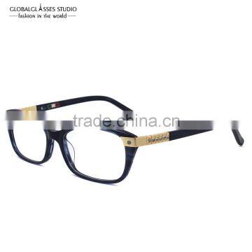 NO MOQ Lastest Luxury Diamond Eyeglass Frames Lady Vintage Acetate Optical Frames 602R photo-3
