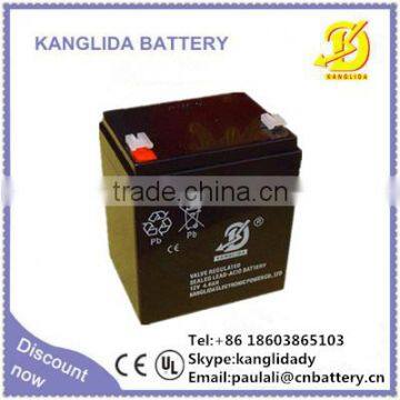 rechargeable 12v4ah sealed lead acid battery, 12v4ah alarm battery