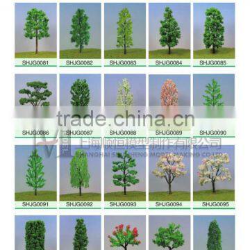 Plastic model trees for architectural model making