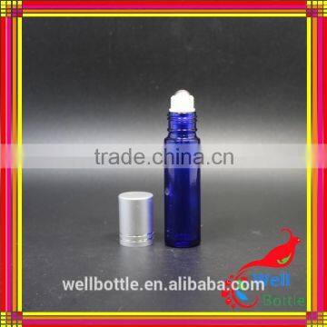 5ml 10ml 15ml Clear Amber Blue Glass Roll on Bottle for Perfume