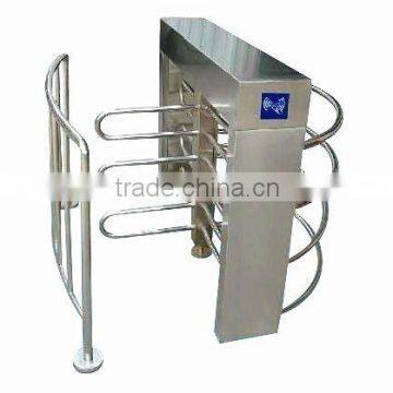 304 stainless steel half height supermarket turnstile gate