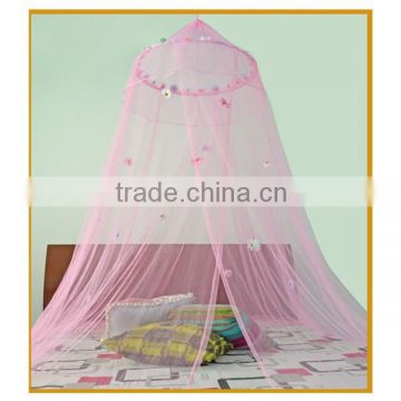 Beatiful pink girl bedroom mosquito net princess canopy