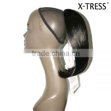 natural black New products simple design High tempreture hair accessory with good price synthetic drawstring