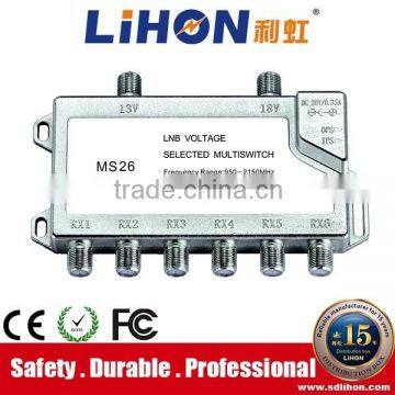 Hot sale 2 in 6 Multiswitch with Zinc alloy crust
