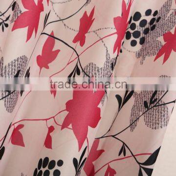 T/C Fabric Maple Leaf Printed Curtain Panel Drapes Drapery photo-2