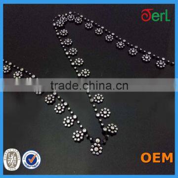 Factory Wholesale 10 Yards Plastic Base Plastic Rhinestone Trim photo-3