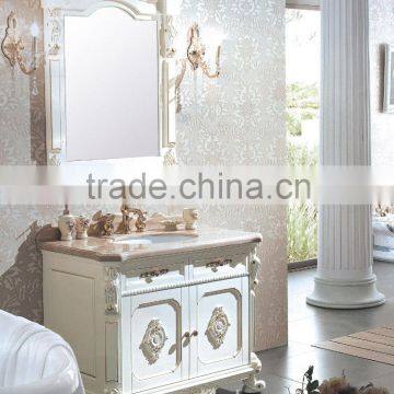 New White Oak Solid Wood Free Standing Modern Bathroom Vanity Cabinet WTS243 photo-2