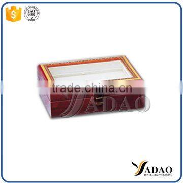 Manufacturer Supply Custom Large Jewelry Storage Luxury Locking Wooden Mdf Jewelry Box Supplier photo-2