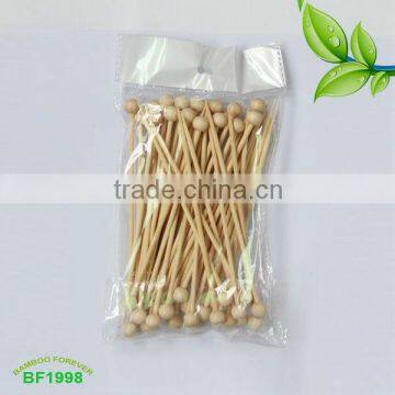 Flat bead bamboo picks with high quality