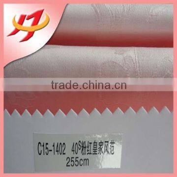 Pink color 100% cotton fabric for bed sets