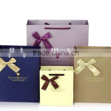 promotion customized gift bag paper bag with twill handle