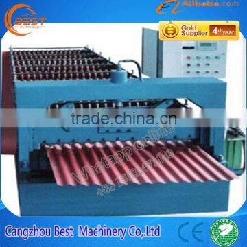 Corrugated Steel Profile Roof Roll Forming Machine photo-2