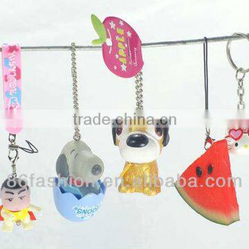 OEM plastic key chain,plastic small dolls,ABS figures