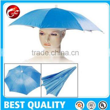 Hands Free Head Strap Sun & Rain Cap Umbrella photo-2