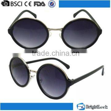 Wholesale manufacturer high standard quality round shape frame vintage plastic steampunk men sunglasses