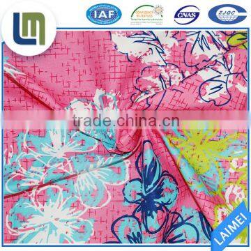 wholesale floral printed red disperse printing home textile fabric