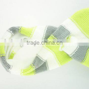 Top Level New Arrival Kids Cute Stripe Knitted Hat and Gloves