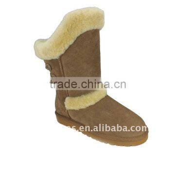 lady winter boots with real fur