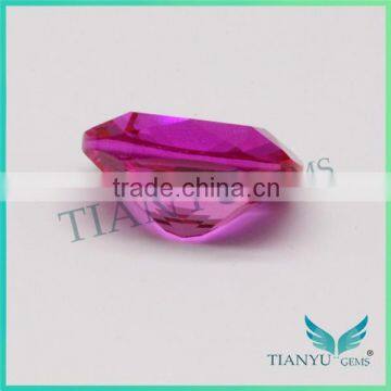 Wuzhou cz Supplier 5# Cushion-shape Synthetic Corundum Ruby Price per Carat photo-4