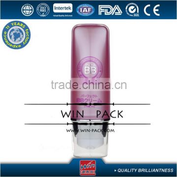 pink BB cream airless tube,cosmetic cream airless tube,cc cream tube