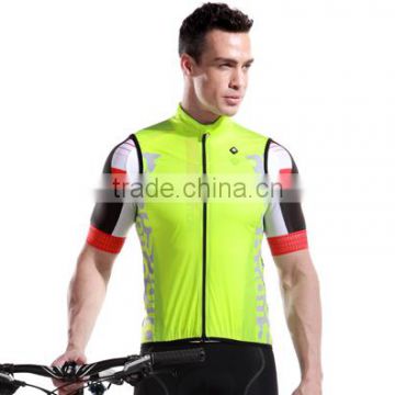 windproof wind stop portable yellow white cool soft light cycling vest tops