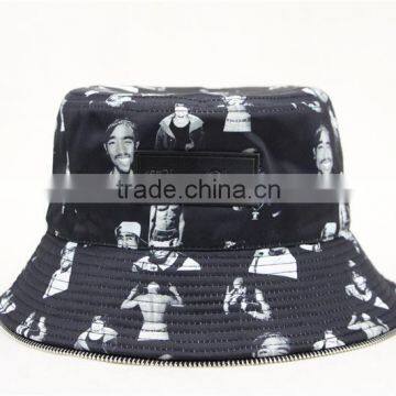 Fashion Leaves Print Bucket Hat Allover photo-3
