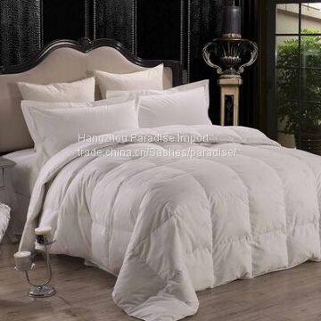 Wholesale white color microfiber quilts for hotel or home