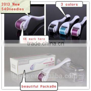 2014newest 540needles micro needle derma roller for hair loss treatment