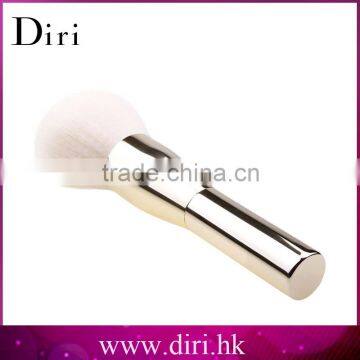 Stylish single face foundation brush Shiny silver handle