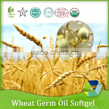 private label wholesale wheat germ oil softgel 500mg oem