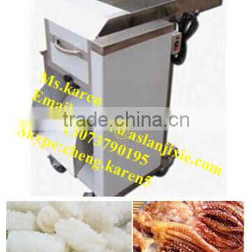 Sleeve-fish/Squid roll cutting and carving machine/High Quality Squid Roll Striping And Slicing Machine