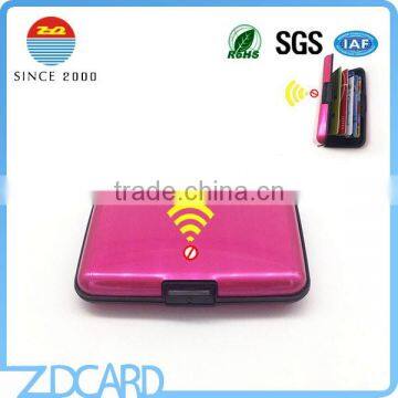 Custom RFID Blocking Aluminum Metal Credit Card Pocket Case