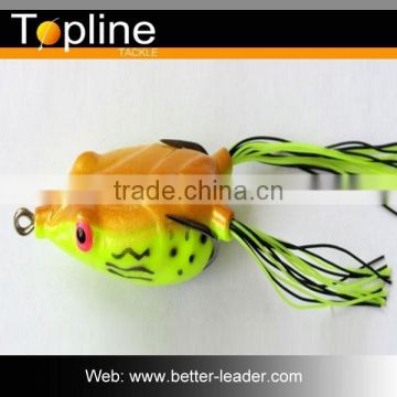 frog fishing lure with 2 sharp hooks