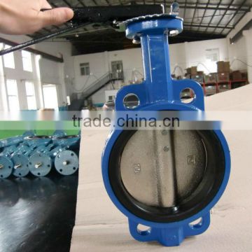 Marine Cast Iron Wafer Butterfly Valve JIS F7480 with Lever Operation