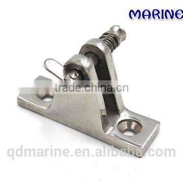 Stainless Steel Bimini Top Fitting Deck Hinge With Pin