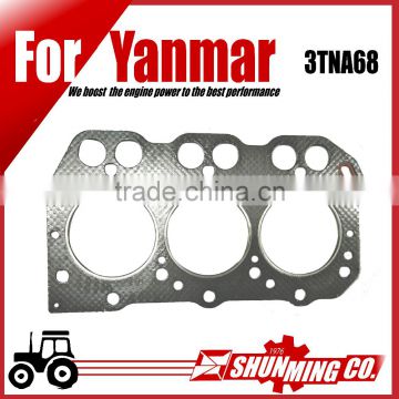 For Yanmar diesel excavator engine replacement parts 3TNA68 graphite head gasket