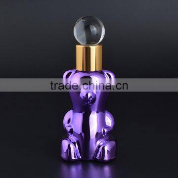 UV Pink Purple Colored 12ML Empty Essential Oil Glass Perfume Bottles With Glass Stick Caps photo-4