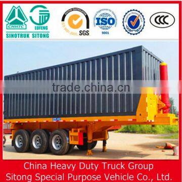 3 Axles Truck Cargo Box, Cargo Semi Trailer House, Side Open Strong Box Utility Trailer photo-5
