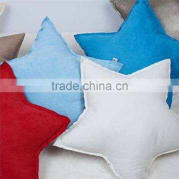 Gift super soft cotton star shaped decorative pillow