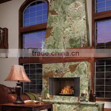 MODERN DESIGN AFGHAN GREEN JADE ONYX FIREPLACES photo-4
