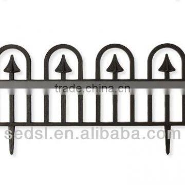 artificial garden fence,plastic small garden fence,removable plastic fence