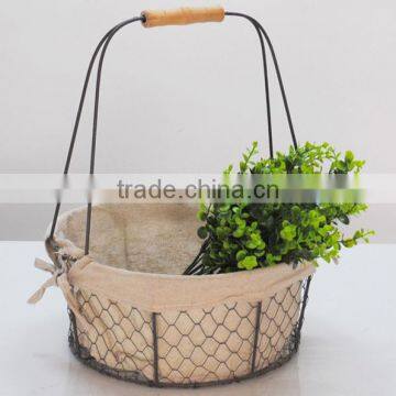 hanging storage baskets wire mesh baskets for storage metal wire storage baskets with liners