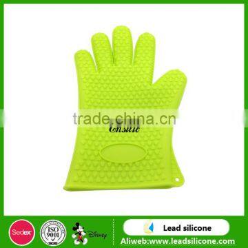 2017 HOTcolorful Kitchen Silicone Cooking Glove Oven Fireproof Silicone Gloves photo-3