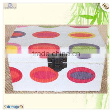 Handmade Mini Colorful Hinges Wooden Sewing Storage Box photo-2