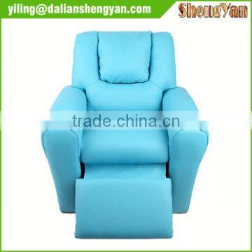 Recliner Light Blue W Cup Holder Kids Chair